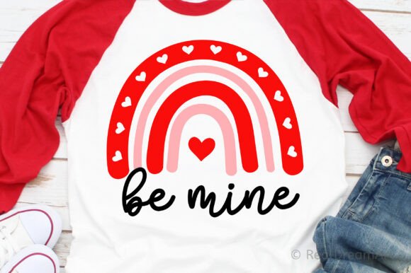 Be Mine with Rainbow Svg Graphics