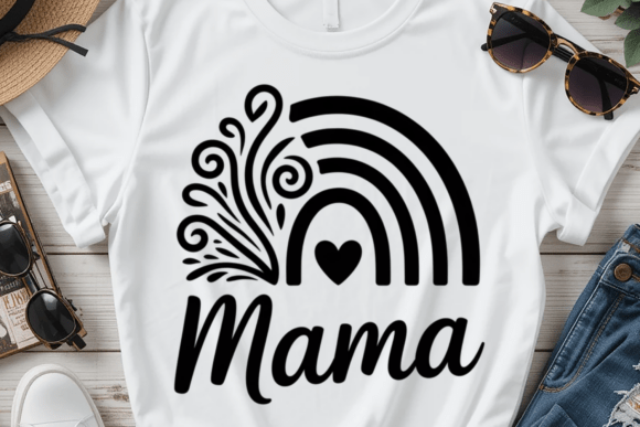 Boho Mama Rainbow PNG SVG Review