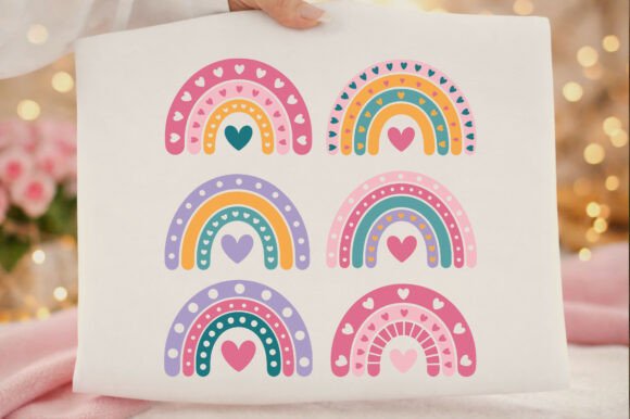 Boho Rainbow Pastel Rainbows PNG Graphics