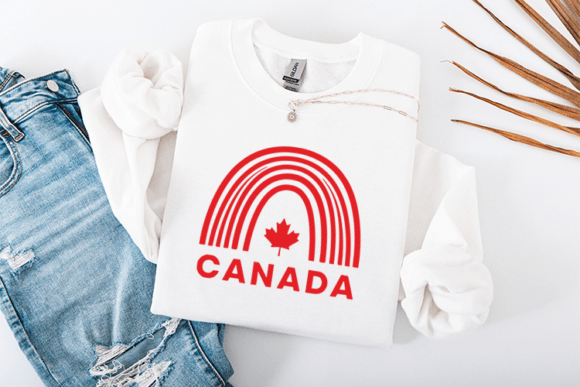Canada Rainbow SVG - Patriotic Maple