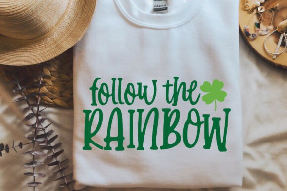 Follow the Rainbow SVG PNG, St Patrick’s Graphics