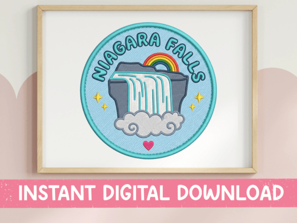 Graphics for T-Shirt Designs: Niagara Falls Rainbow SVG