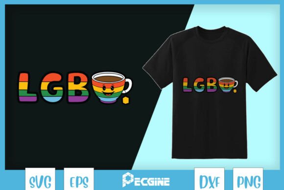 LGBT Rainbow Tea Funny SVG Graphics