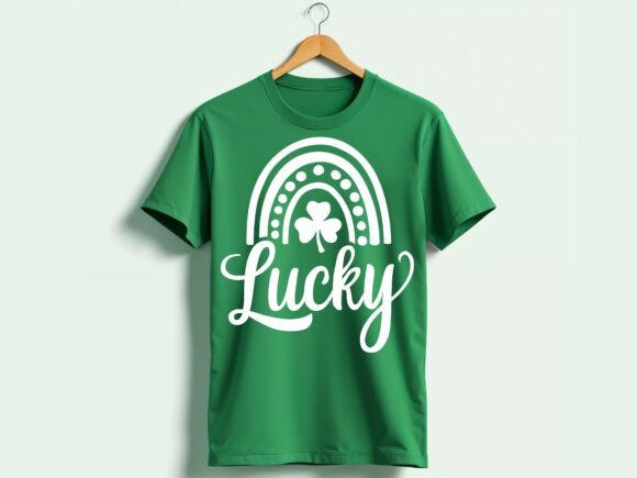 Lucky St Patrick's Day Shamrock Rainbow Graphics