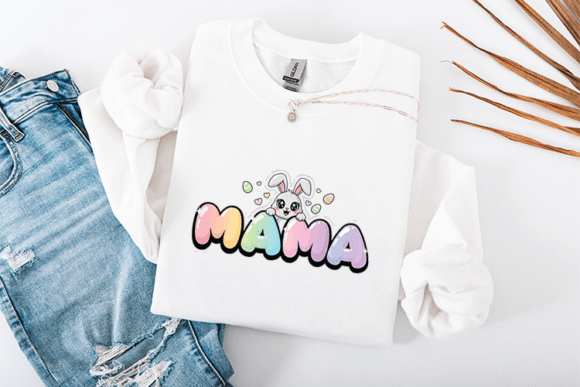 Mama Easter SVG Cute Rainbow Bubble