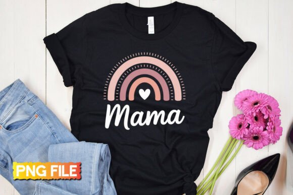 Mama Rainbow Mother’s Day Png Design