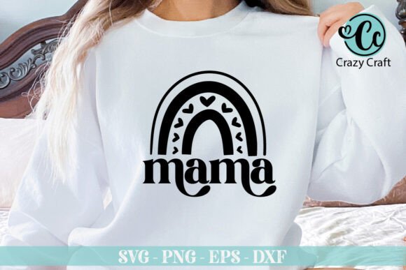 Mama Rainbow T-Shirt Design Graphics