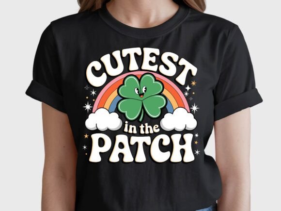 St. Patrick’s Day Cute Shamrock Rainbow Graphics