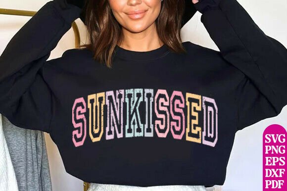 Sunkissed PNG, Rainbow Distressed Summer